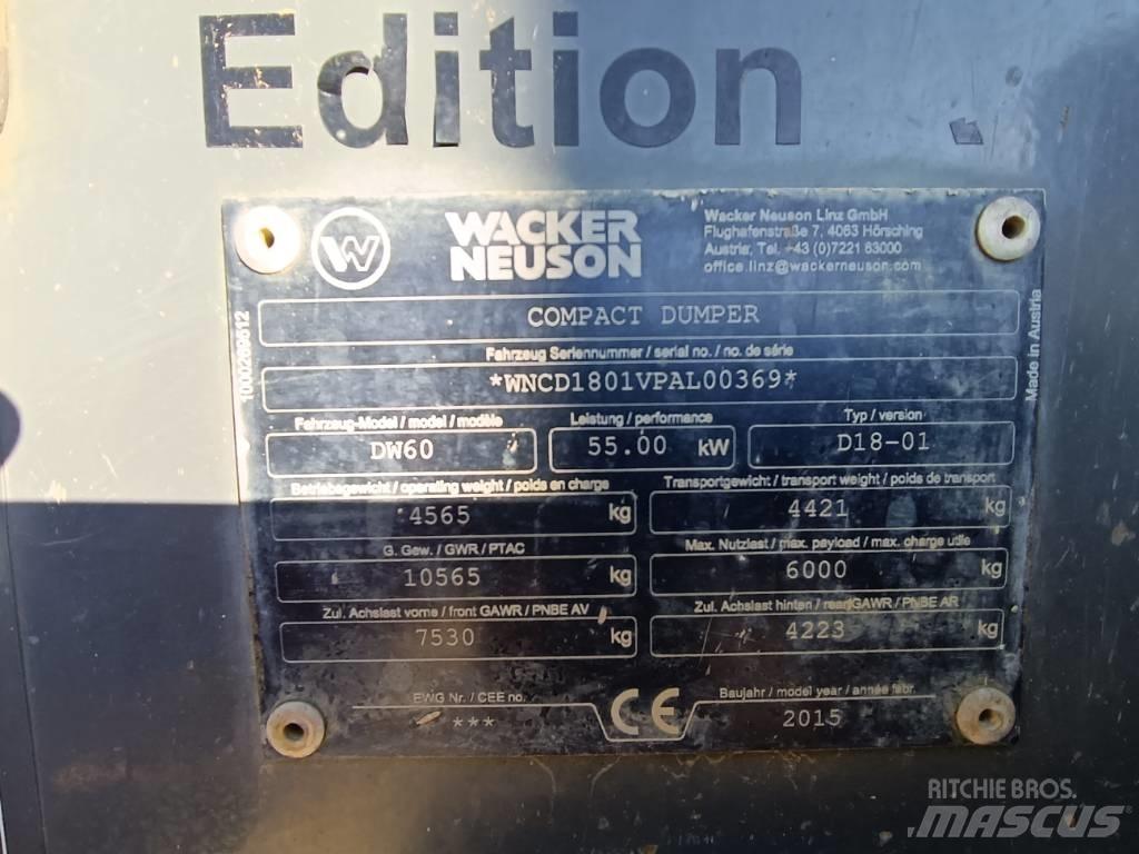 Wacker Neuson DW 60 Vyklápěcí dempry