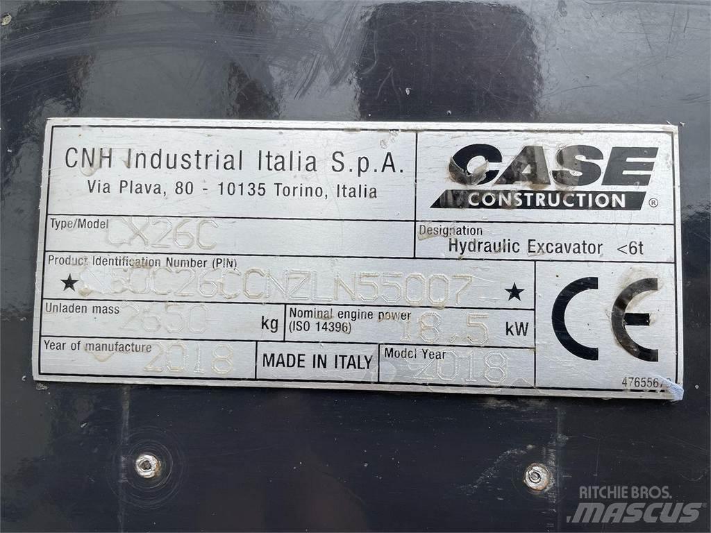 CASE CX26C Kolová rýpadla