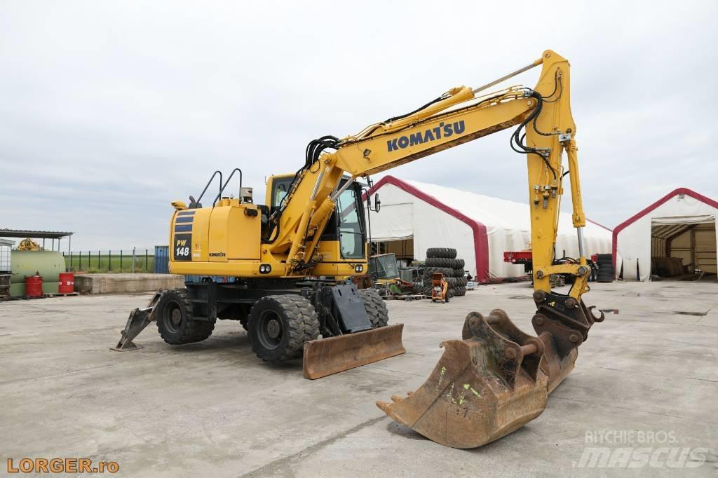 Komatsu PW 148-10 Kolová rýpadla