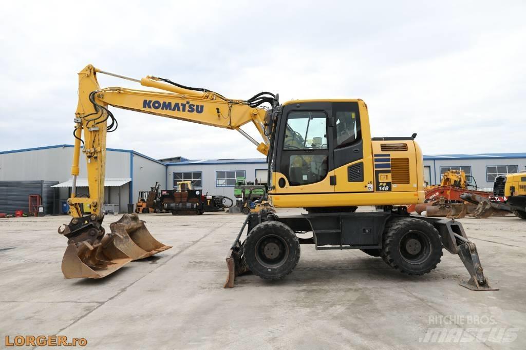 Komatsu PW 148-10 Kolová rýpadla