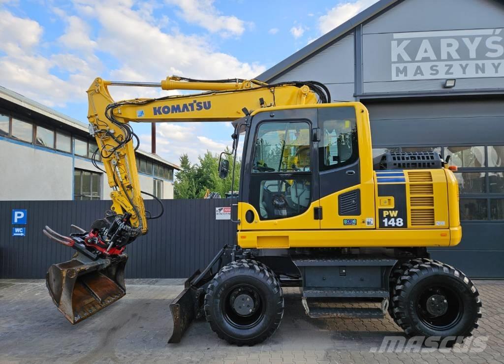 Komatsu PW 148-8 Kolová rýpadla