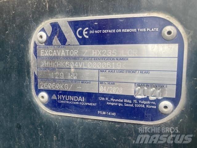Hyundai HX 235 LCRD Pásová rýpadla