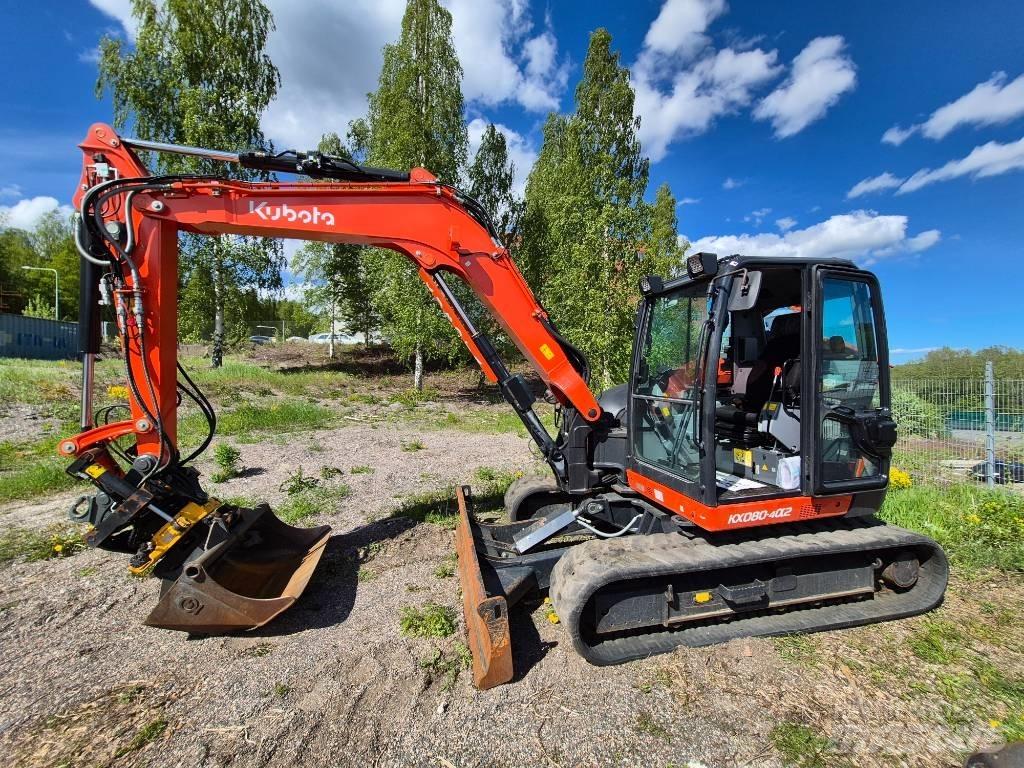 Kubota KX 080-4 Midi rýpadla 7t - 12t