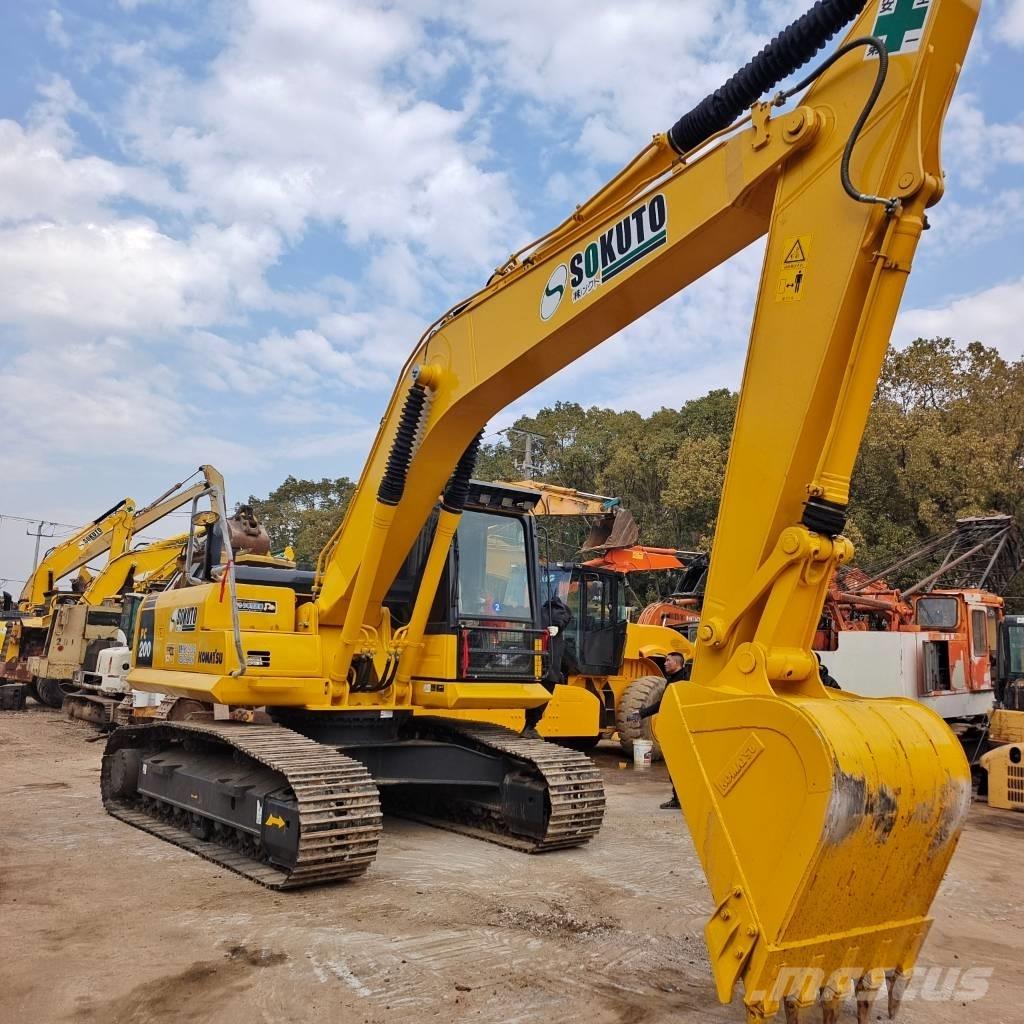 Komatsu PC 200 Pásová rýpadla