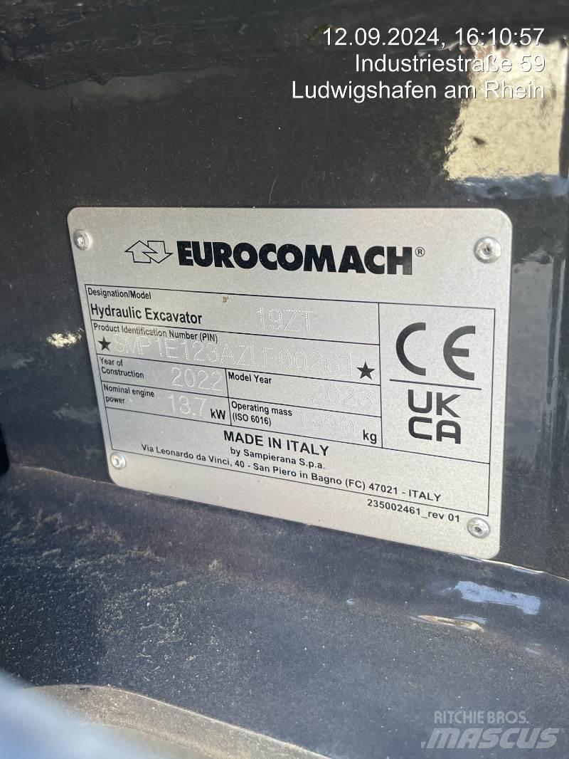 Eurocomach 19ZT Mini rýpadla < 7t