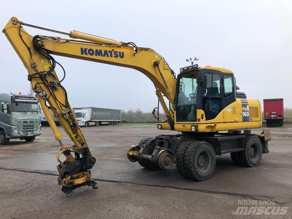 Komatsu PW160-7E0 Kolová rýpadla