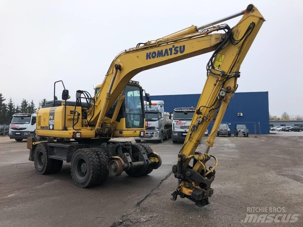 Komatsu PW160-7E0 Kolová rýpadla