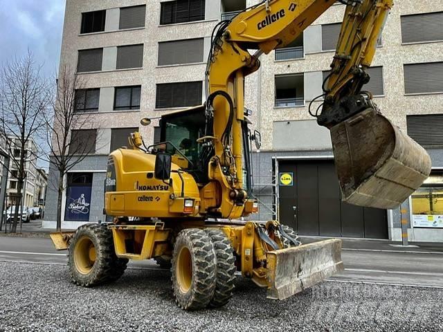 Komatsu PW 98 MR Kolová rýpadla