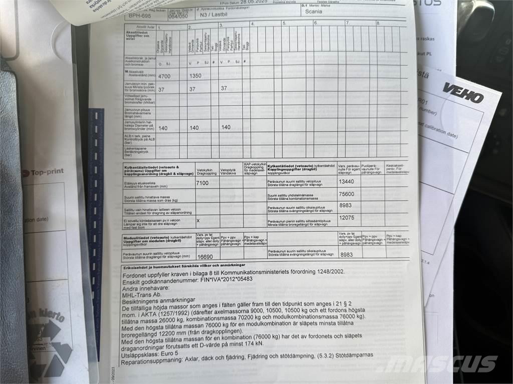 Scania R620 6X4 Hákový nosič kontejnerů