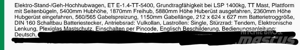 Crown ET40001.4 Ruční paletové vozíky