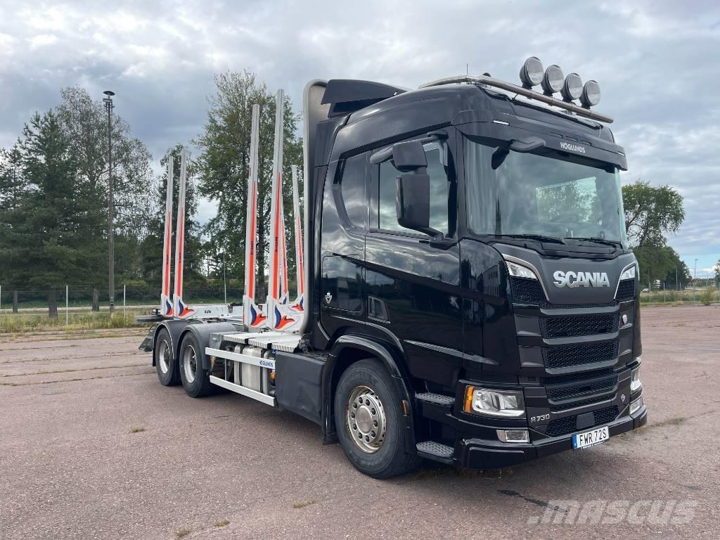 Scania R 730 Vozy na přepravu kmenů