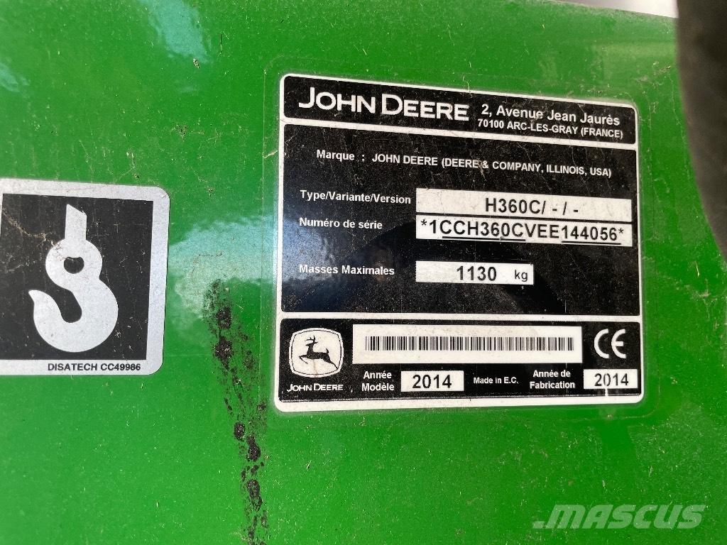 John Deere H 360 Čelní nakladače a rypadla
