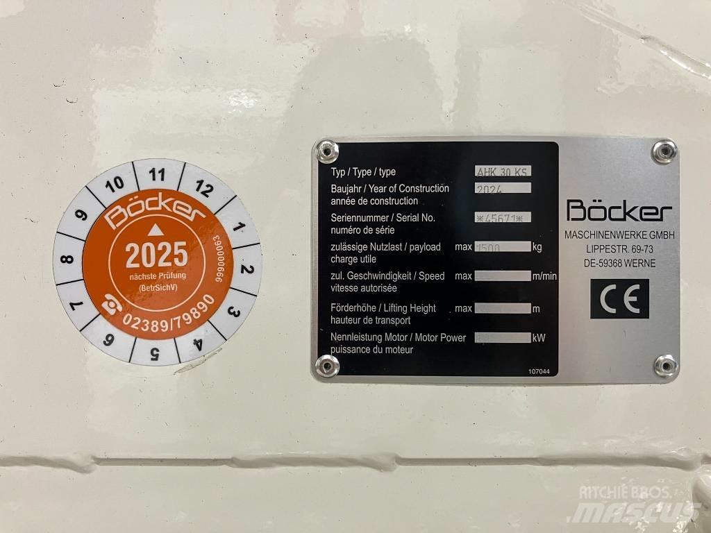 Böcker AHK 30e KS Ostatní zdvihací technika