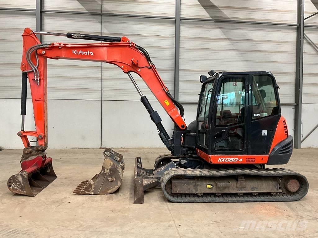 Kubota KX 080-4 Midi rýpadla 7t - 12t