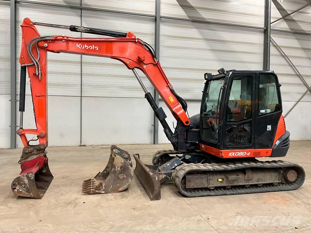 Kubota KX 080-4 Midi rýpadla 7t - 12t