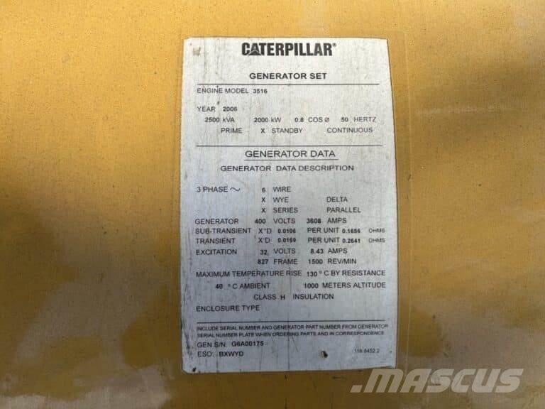 CAT SR4 - 827 frame Ostatní generátory