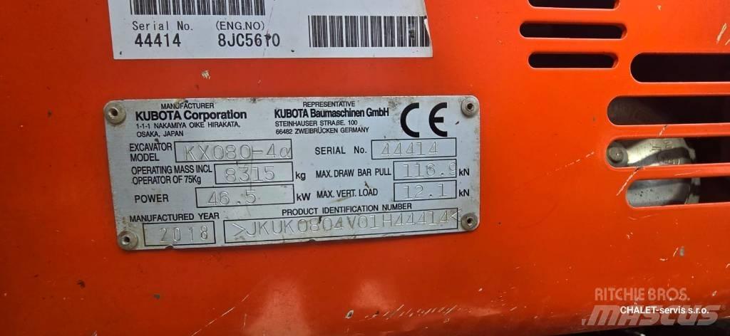 Kubota KX 80-4 Midi rýpadla 7t - 12t
