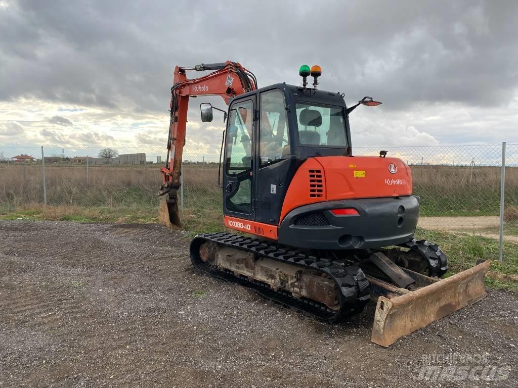 Kubota KX 080-4 Midi rýpadla 7t - 12t