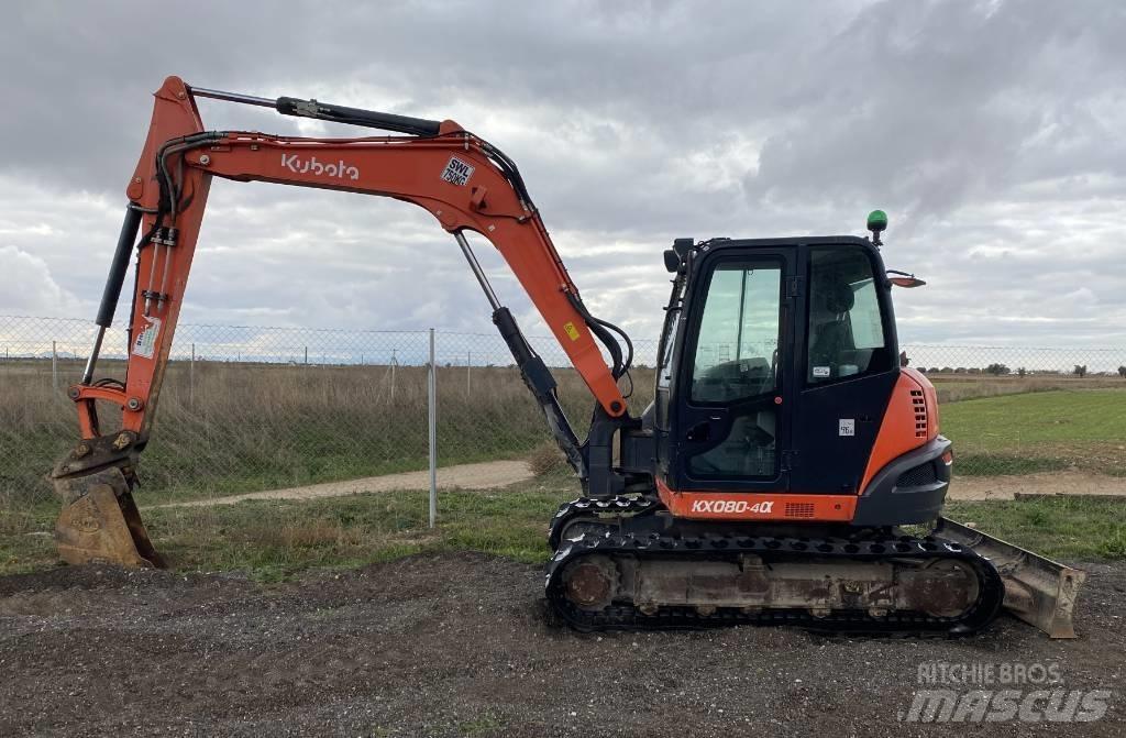 Kubota KX 080-4 Midi rýpadla 7t - 12t