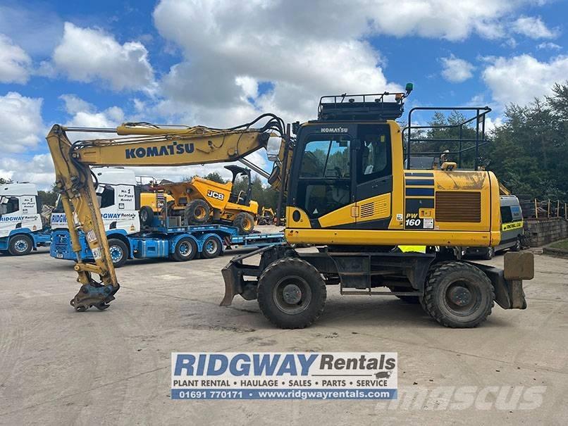 Komatsu PW 160 Kolová rýpadla