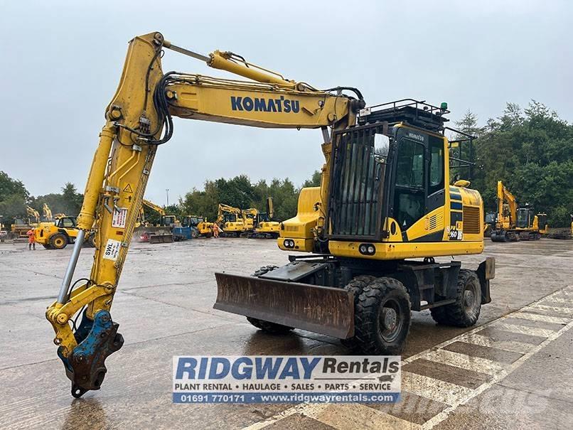 Komatsu PW 160 Kolová rýpadla
