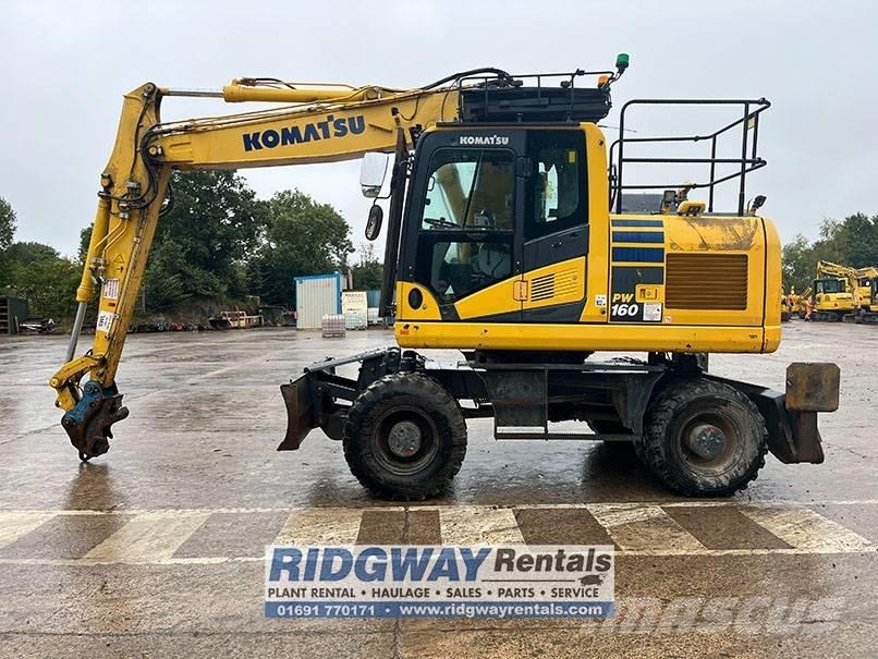 Komatsu PW 160 Kolová rýpadla