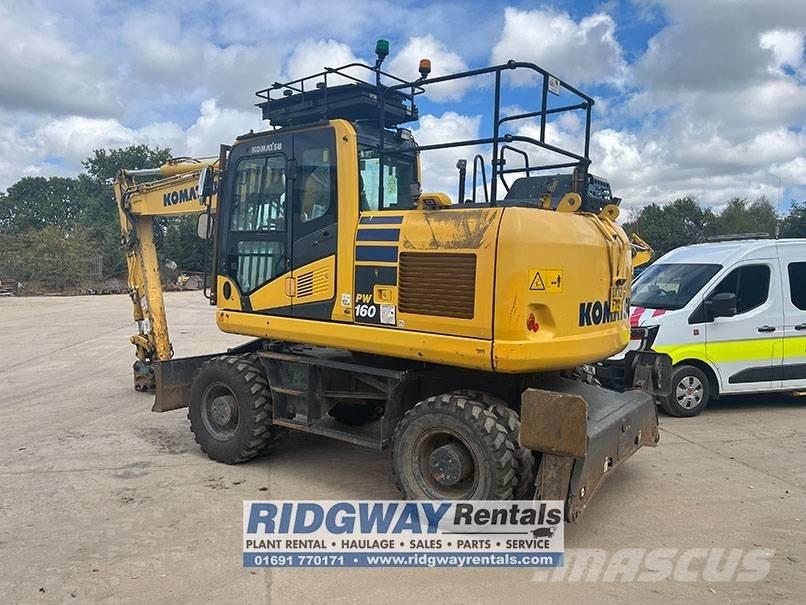Komatsu PW 160 Kolová rýpadla