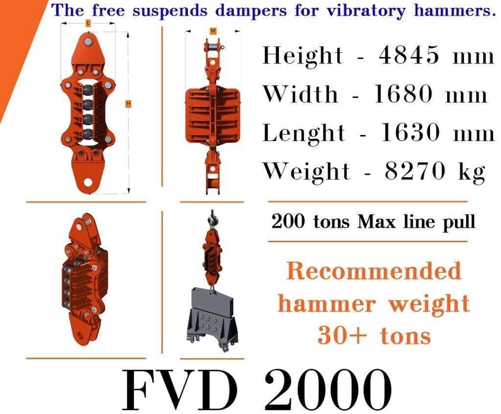  Finaros FVD 2000 Hydraulická beranidla na zatloukání pilotů