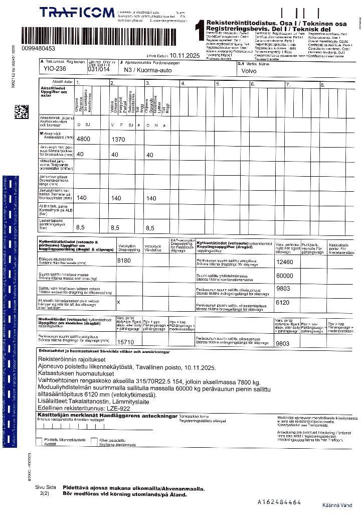 Volvo FH 13 Skříňová nástavba