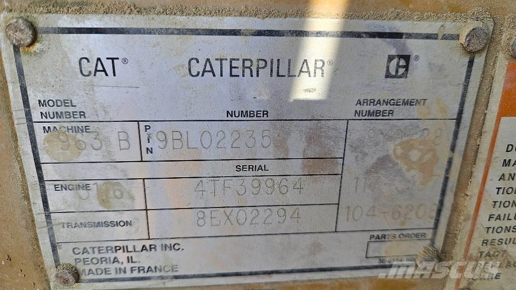 CAT 963 B Pásové nakladače