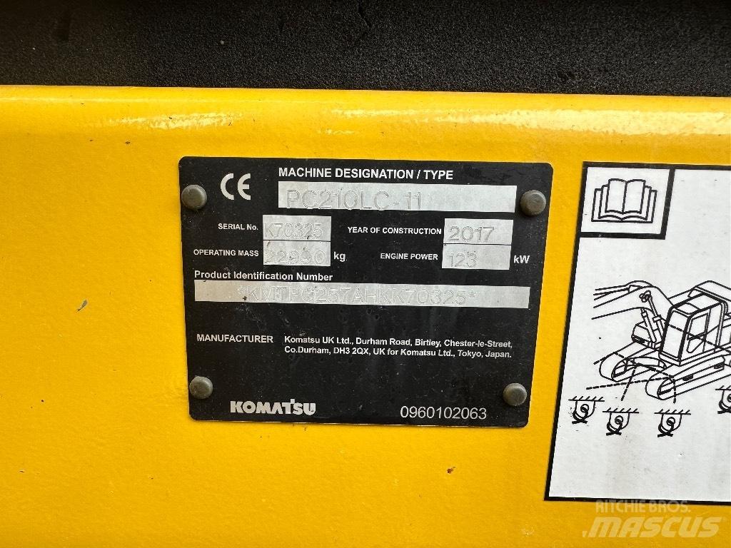 Komatsu PC 210 LC-11 Pásová rýpadla