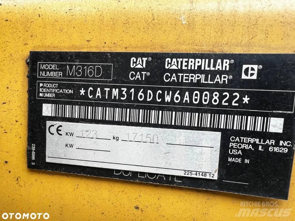 CAT M 316 D Kolová rýpadla