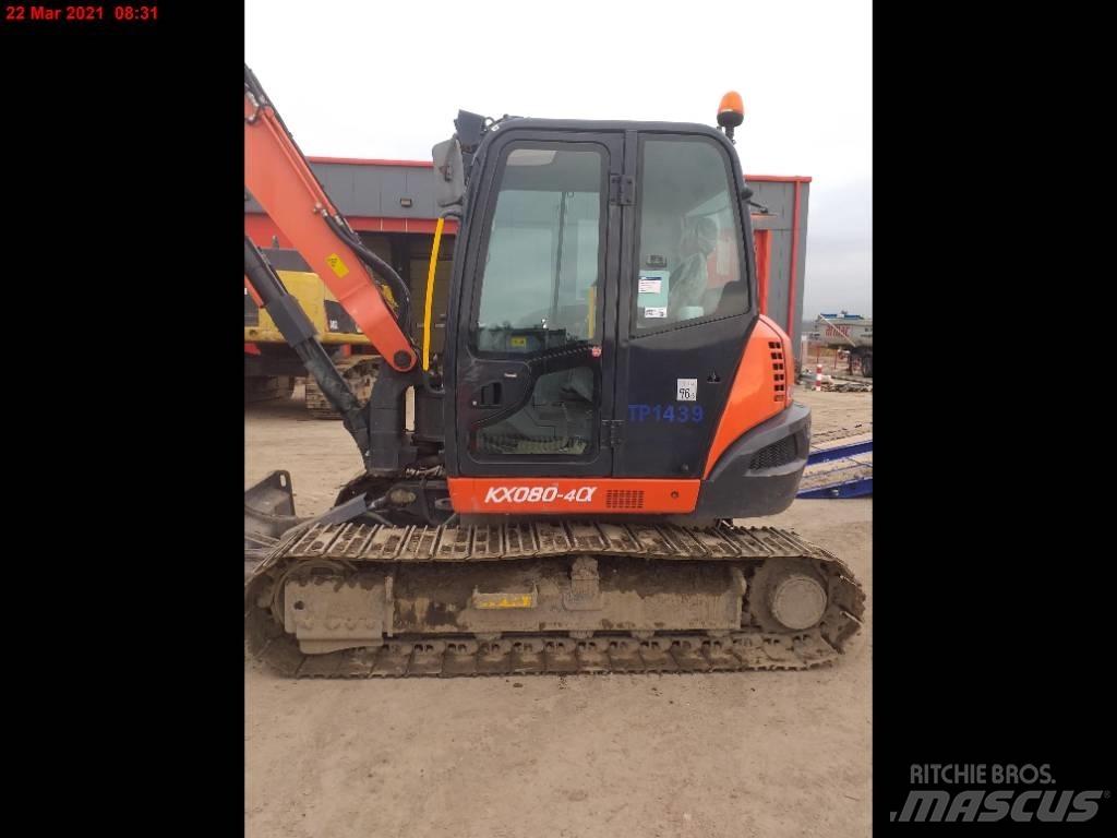 Kubota KX 080-4 Midi rýpadla 7t - 12t