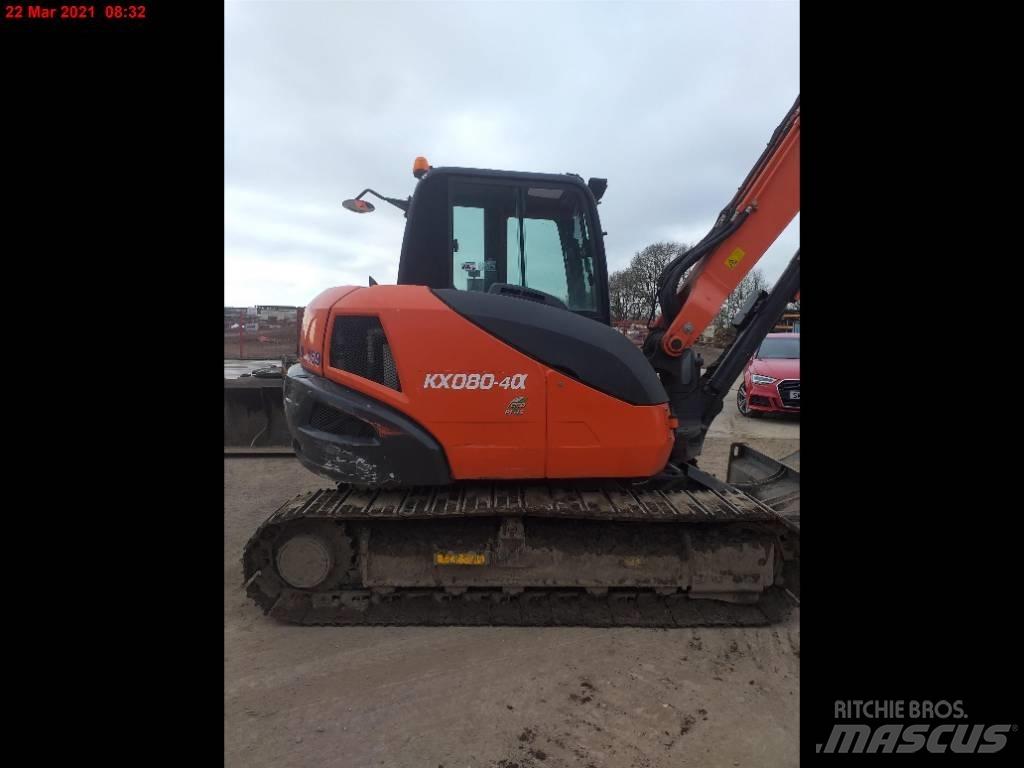 Kubota KX 080-4 Midi rýpadla 7t - 12t