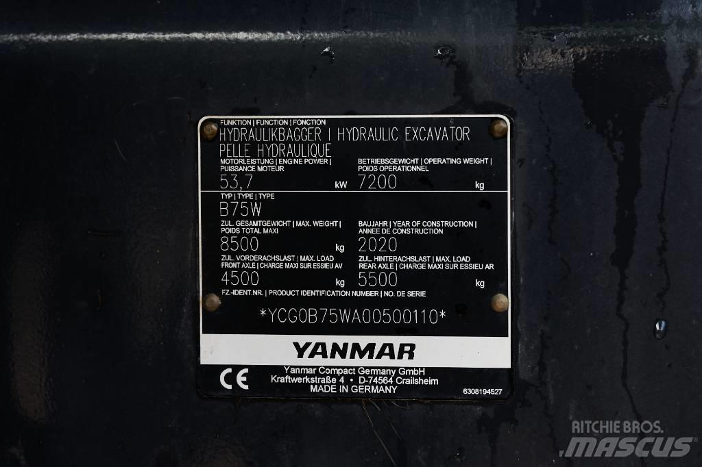 Yanmar B 75 W Kolová rýpadla