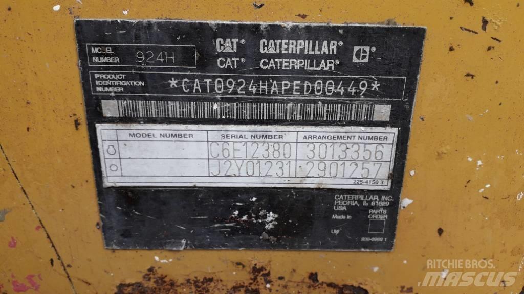 CAT 924 H Kolové nakladače