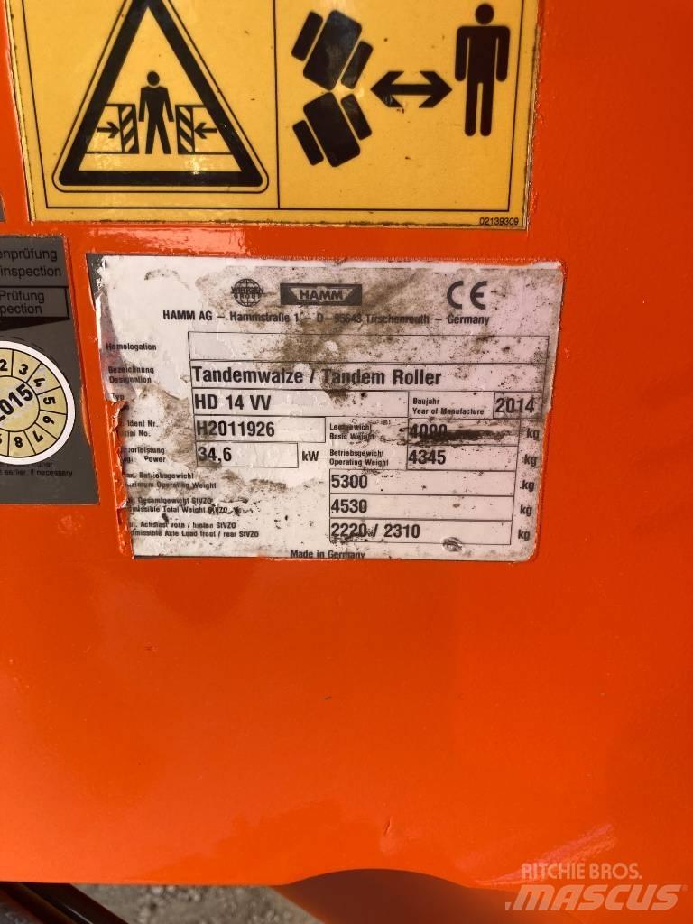 Hamm HD 14 VV Tandemové válce