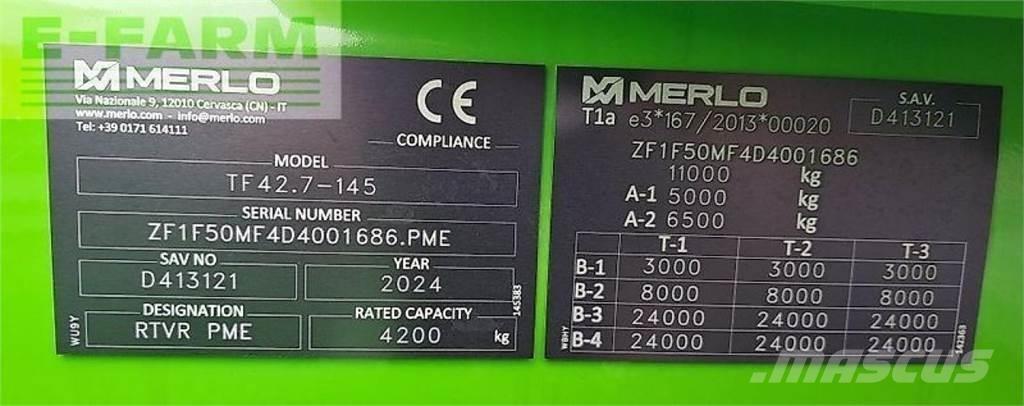 Merlo tf 42.7 - 145 Teleskopické nakladače pro zemědělství