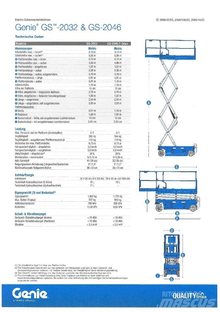 Genie GS 2032 Nůžková zvedací plošina