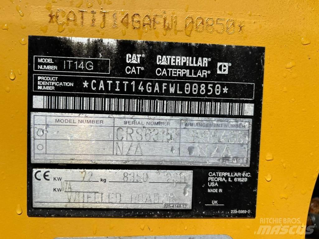 CAT IT 14 G Kolové nakladače