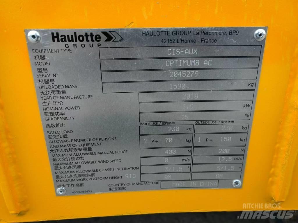 Haulotte OPTIMUM 8 Nůžková zvedací plošina