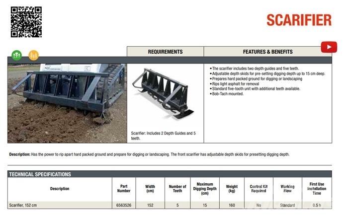 Bobcat Scarifier Komunální technika - ostatní