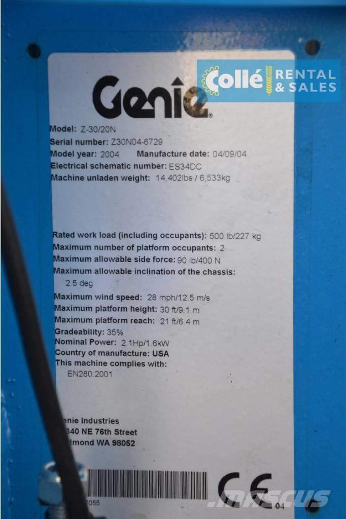 Genie Z-30/20N | 2004 Kloubové plošiny