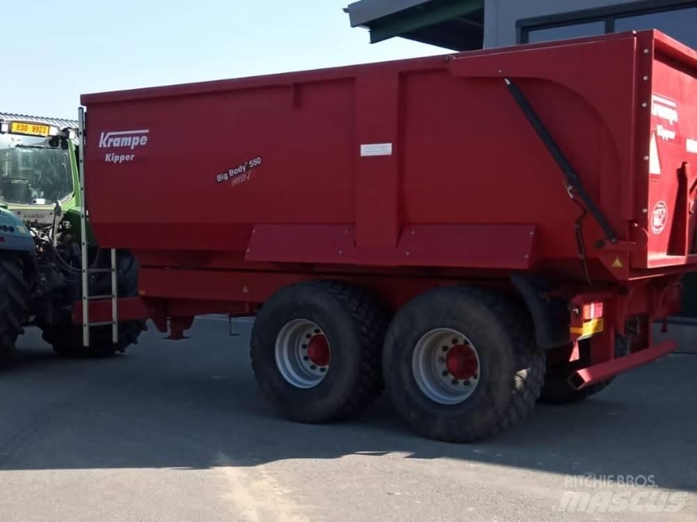 Krampe Big Body 550 Valníkové návěsy/Návěsy se sklápěcími bočnicemi