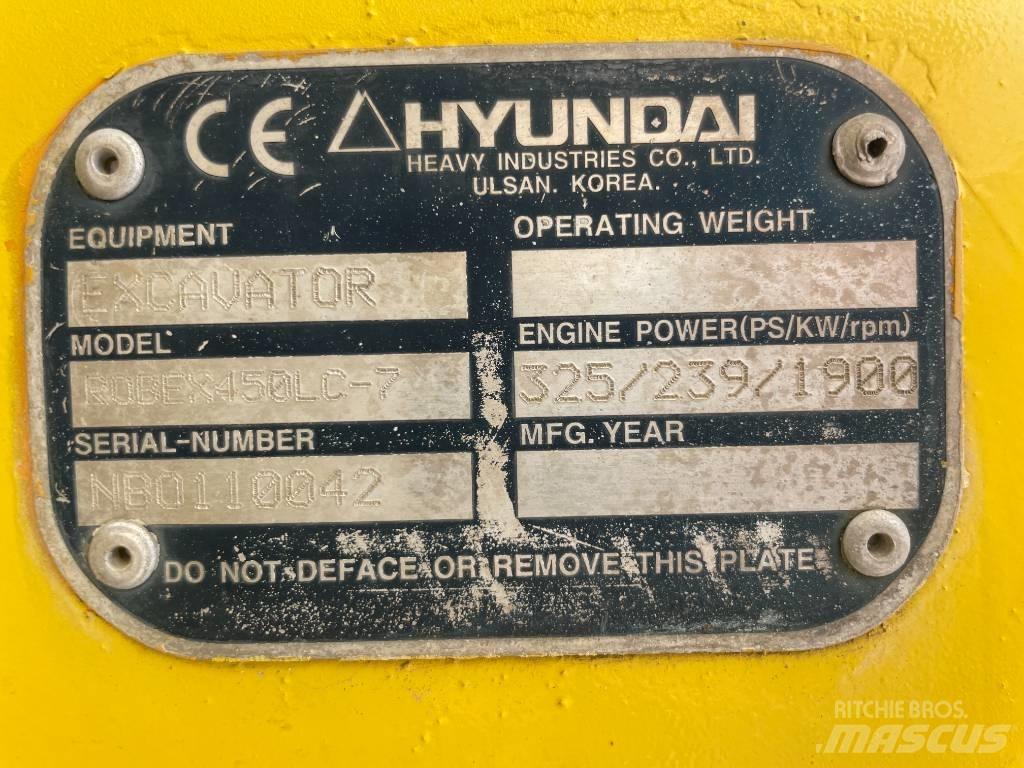 Hyundai R 450 LC-7 Pásová rýpadla