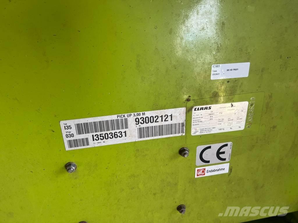 CLAAS PU 300 HD Stroje na sklizeň pícnin-příslušenství