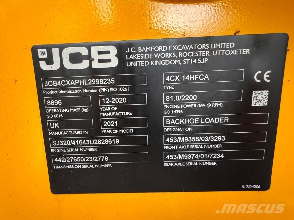 JCB 4 CX 14 Rýpadlo-nakladače