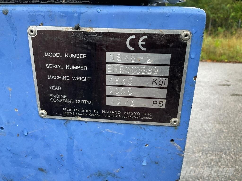 Nagano N50 Další nakladače, rypadla a příslušenství