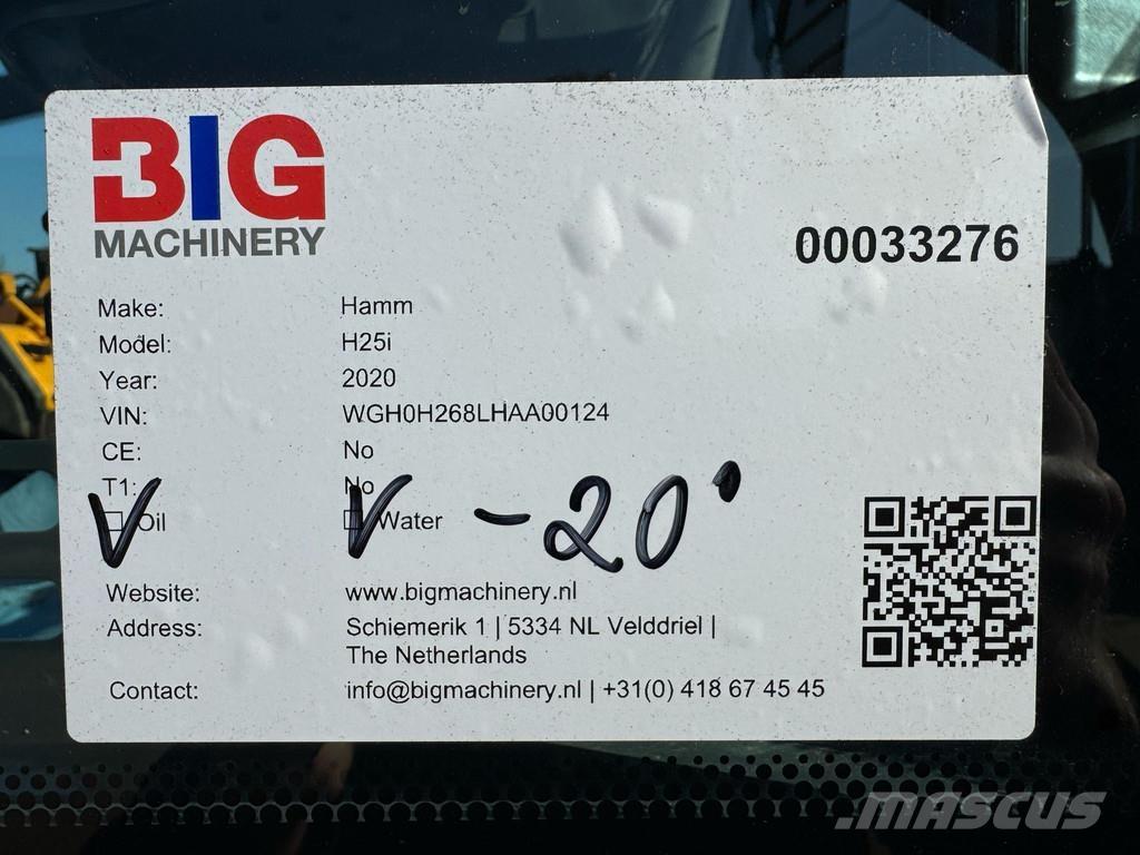 Hamm H25i Tahačové válce