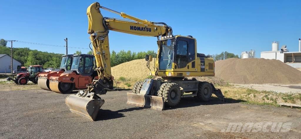 Komatsu PW 180-7EO Kolová rýpadla